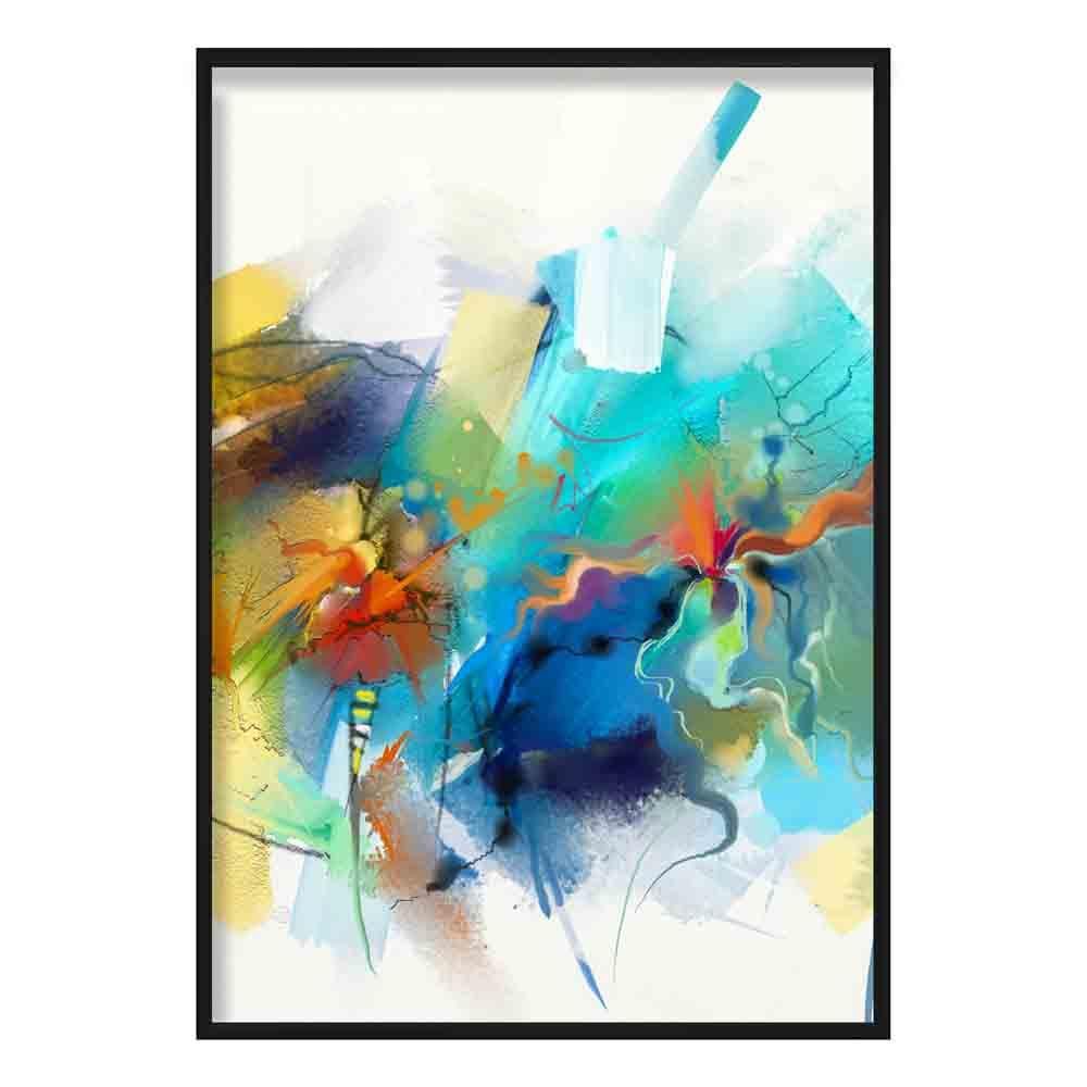 Abstract Colourful Abstract Graffiti No 2 Art Print