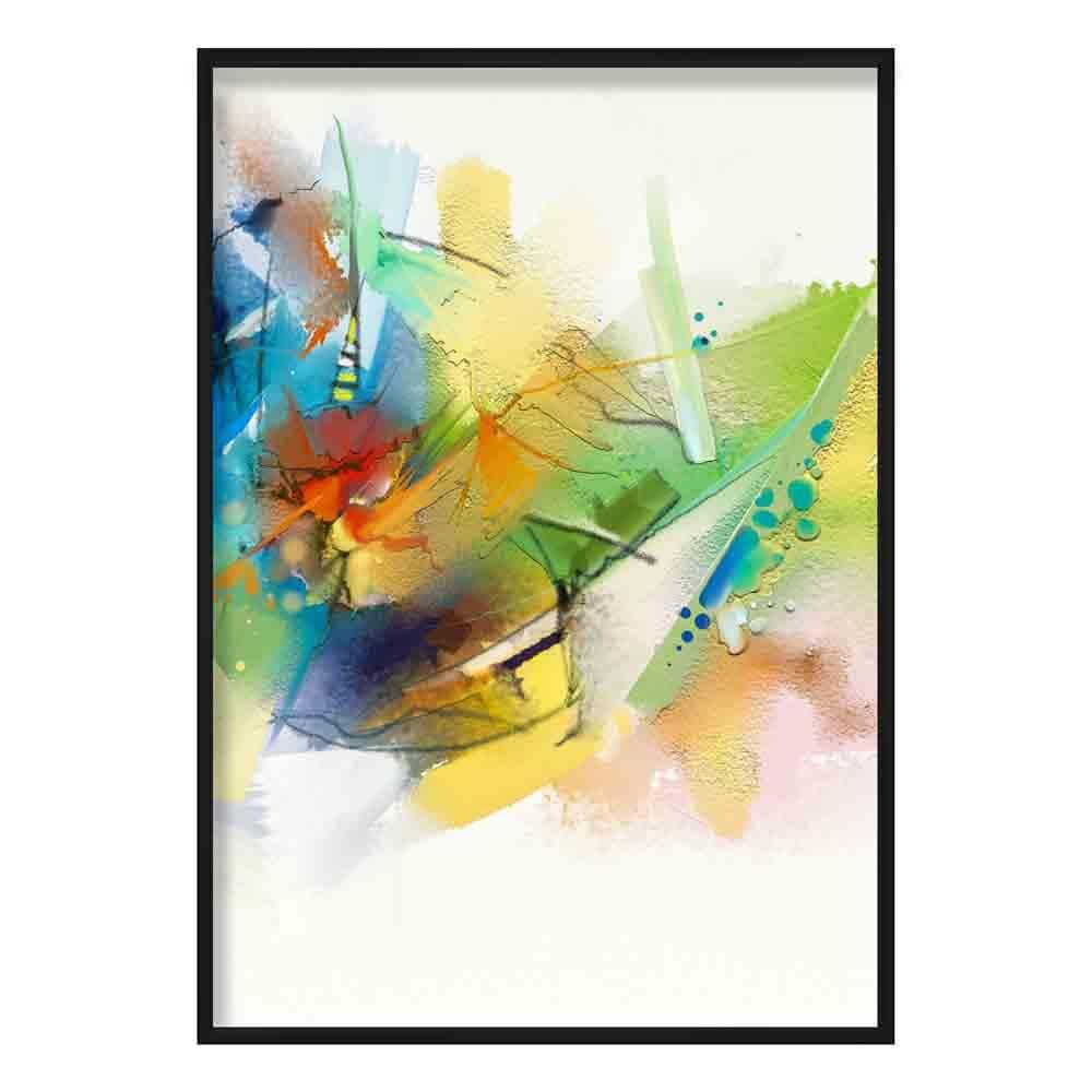 Abstract Colourful Abstract Graffiti No 1 Art Print
