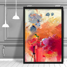 Abstract Colourful Pink and Orange Graffiti No 3 Art Print