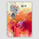 Abstract Colourful Pink and Orange Graffiti No 3 Art Print