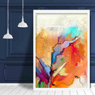 Abstract Colourful Pink and Orange Graffiti No 2 Art Print
