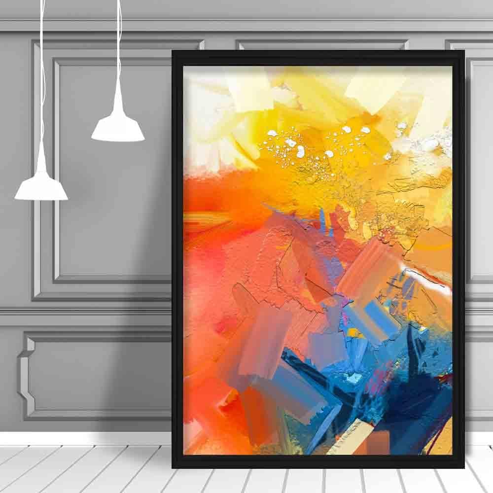Abstract Colourful Pink and Orange Graffiti No 1 Art Print