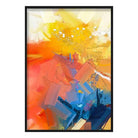 Abstract Colourful Pink and Orange Graffiti No 1 Art Print
