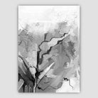 Abstract Textured Black and Grey Painting No 2 Art Print