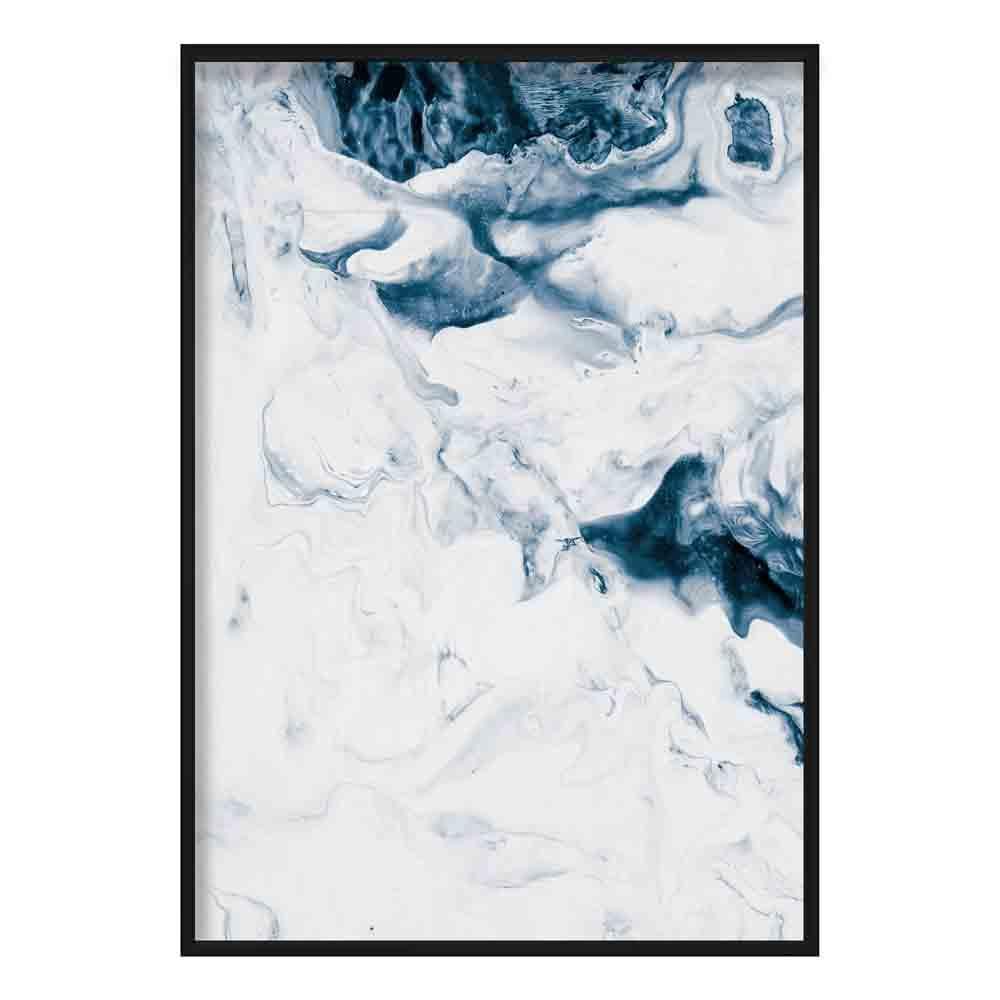 Ocean Abstract Fluid Painting 3 Poster