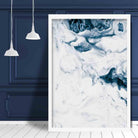 Ocean Abstract Fluid Painting 3 Poster