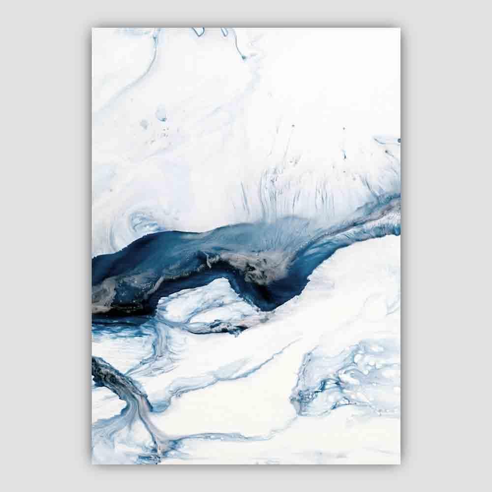 Ocean Abstract Fluid Painting 2 Poster