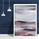 Pink & Blue Abstract Texture Painting 2 Poster