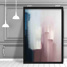 Pink & Blue Abstract Texture Painting 3 Poster