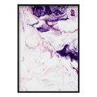Purple & Pink Abstract Fluid Painting Poster No 1