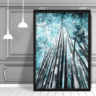 Palm Tree Canopy Aqua Photo Print