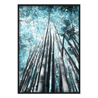 Palm Tree Canopy Aqua Photo Print