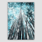 Palm Tree Canopy Aqua Photo Print