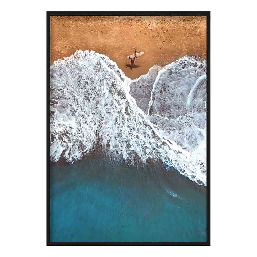 Sea and Surfer Photo Print