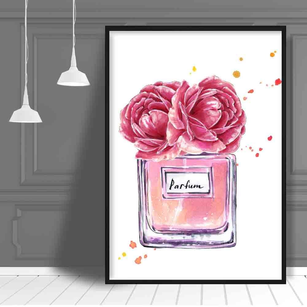 Pink Parfum and two Peonies Perfume Poster 1