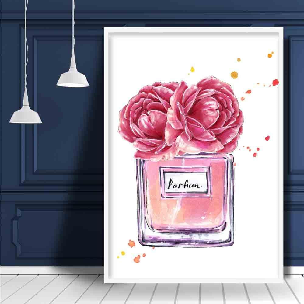 Pink Parfum and two Peonies Perfume Poster 1
