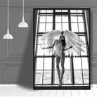 Angel in Window Photo Print