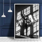 Angel in Window Shadow Photo Print
