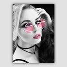 Woman Pink Sunglasses Photo Print