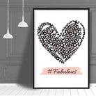 #Fabulous Pink Leopard Print Poster