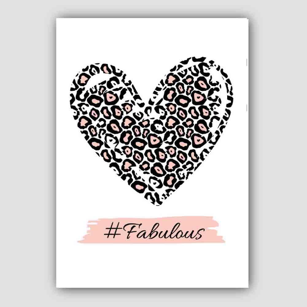 #Fabulous Pink Leopard Print Poster