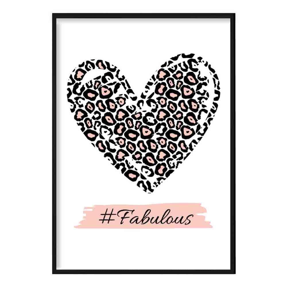 #Fabulous Pink Leopard Print Poster