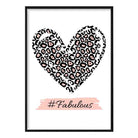 #Fabulous Pink Leopard Print Poster
