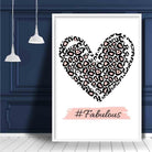 #Fabulous Pink Leopard Print Poster