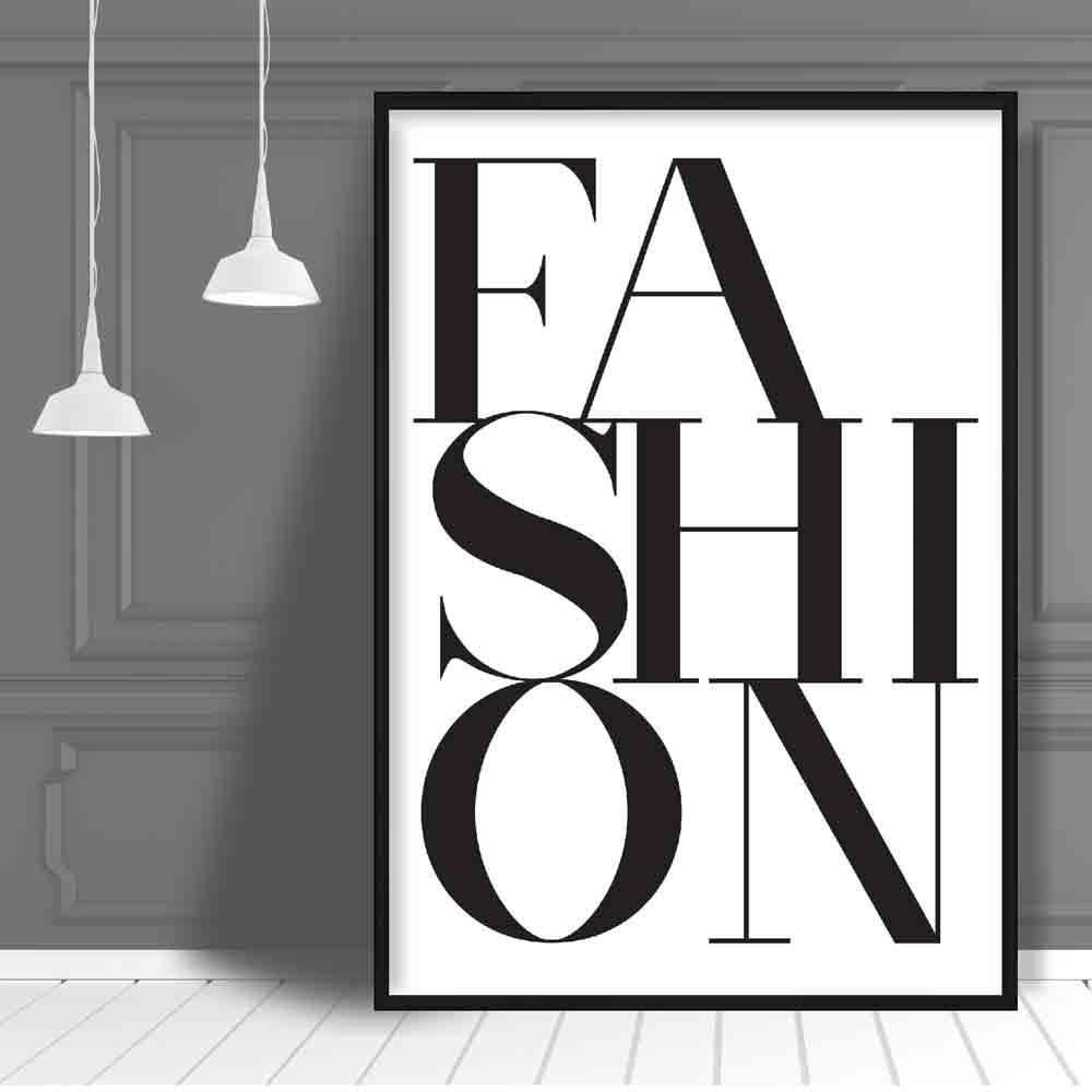 Fashion Typography Print Poster