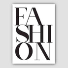 Fashion Typography Print Poster