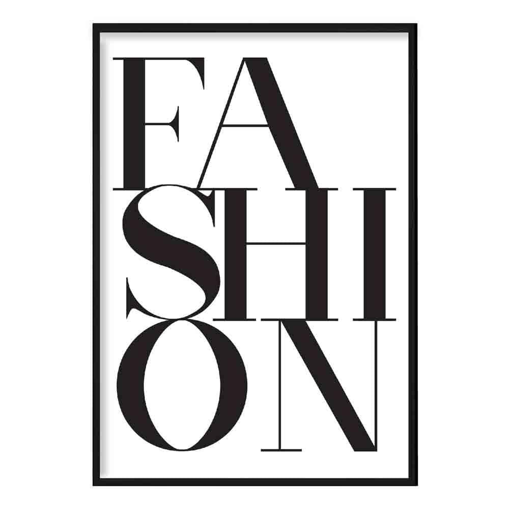 Fashion Typography Print Poster