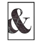 Marble Ampersand Quote Poster