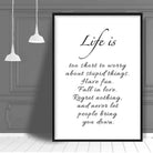Life is, Quote Poster