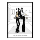 Fashionista I am Fashion Sketch and Quote Print
