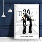 Fashionista I am Fashion Sketch and Quote Print