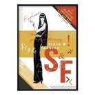 Style & Fashion Sketch Girl, 'A Girl should be two things' Quote Print