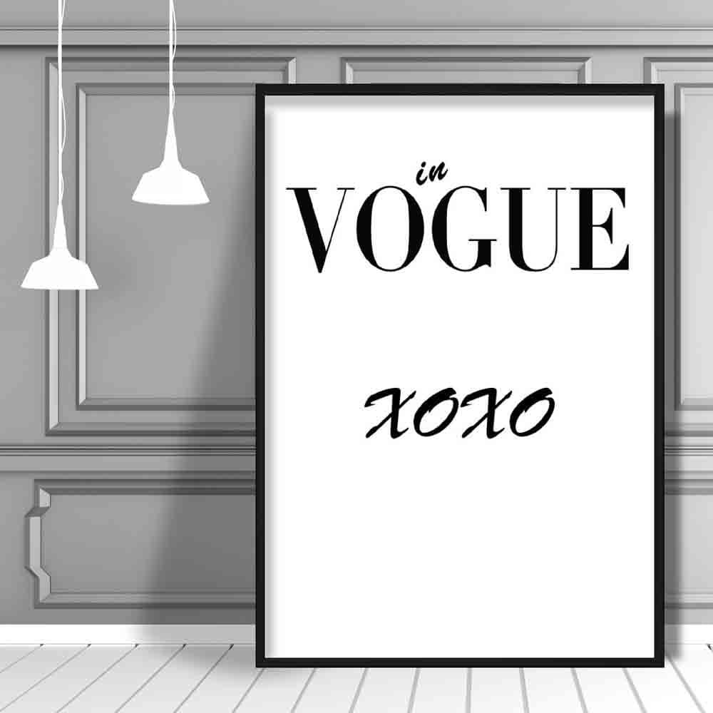 In Vogue Fashion XOXO Print