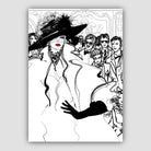 Woman Catwalk Sketch Print