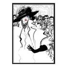 Woman Catwalk Sketch Print