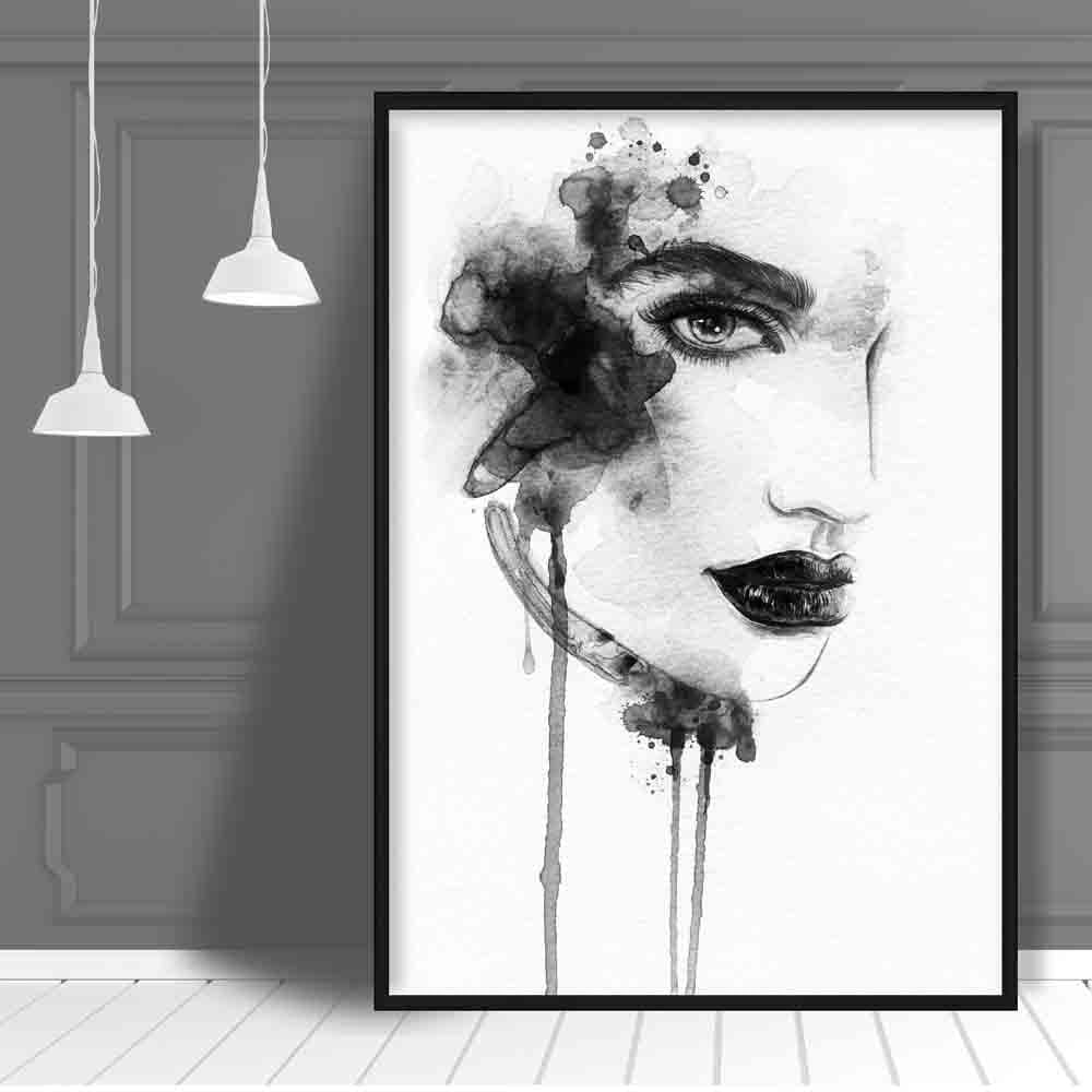 Watercolour Fashion Illustration Flirting