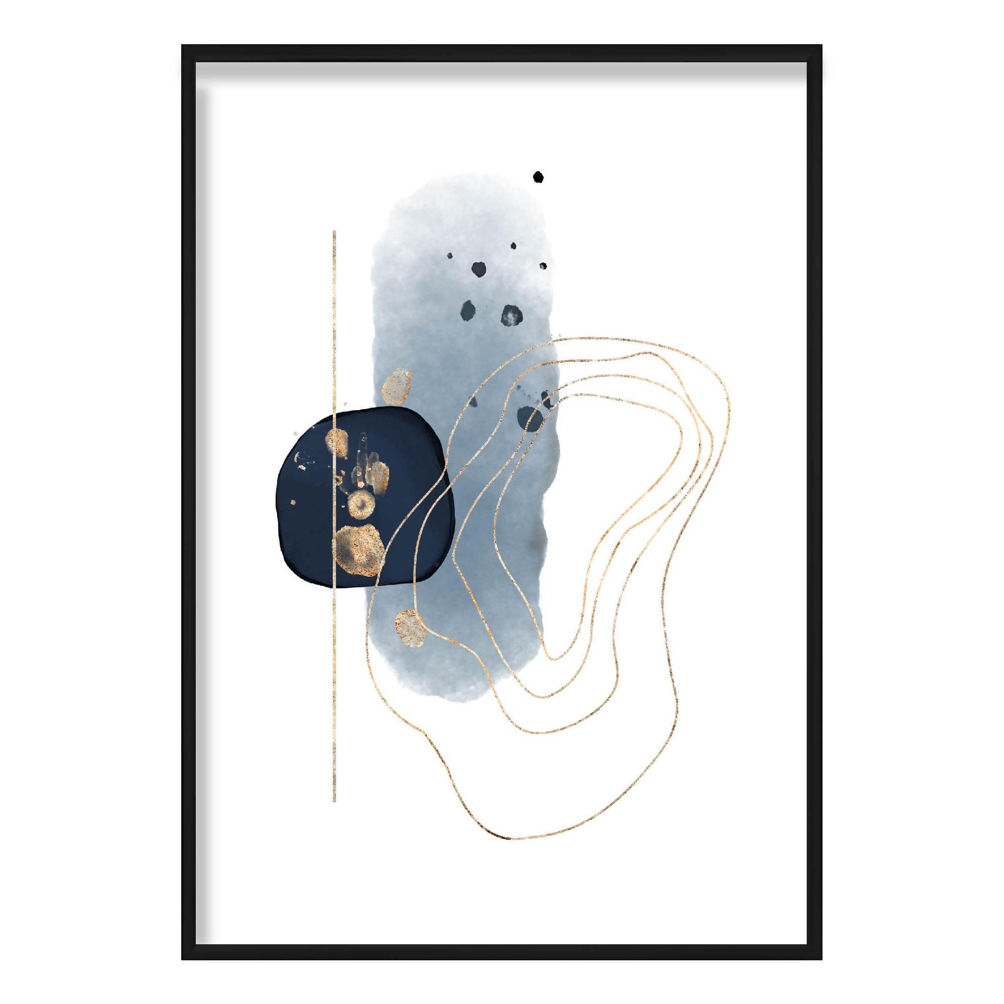 Winter Moods ICE STORM Abstract Painting Print