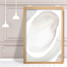 Beige and Grey Watercolour Shapes Art Print 03