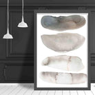 Watercolour Beige and Grey Art Print 02