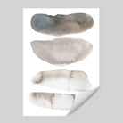 Watercolour Beige and Grey Art Print 02