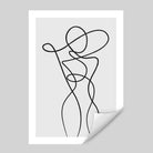 Abstract Line Art Wall Poster No 1