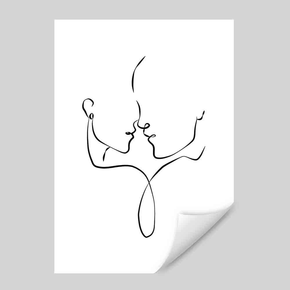 Abstract Line Art Wall Poster No 3