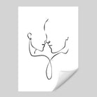 Abstract Line Art Wall Poster No 3
