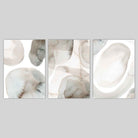Beige and Grey Set of 3 Watercolour Shapes Wall Art