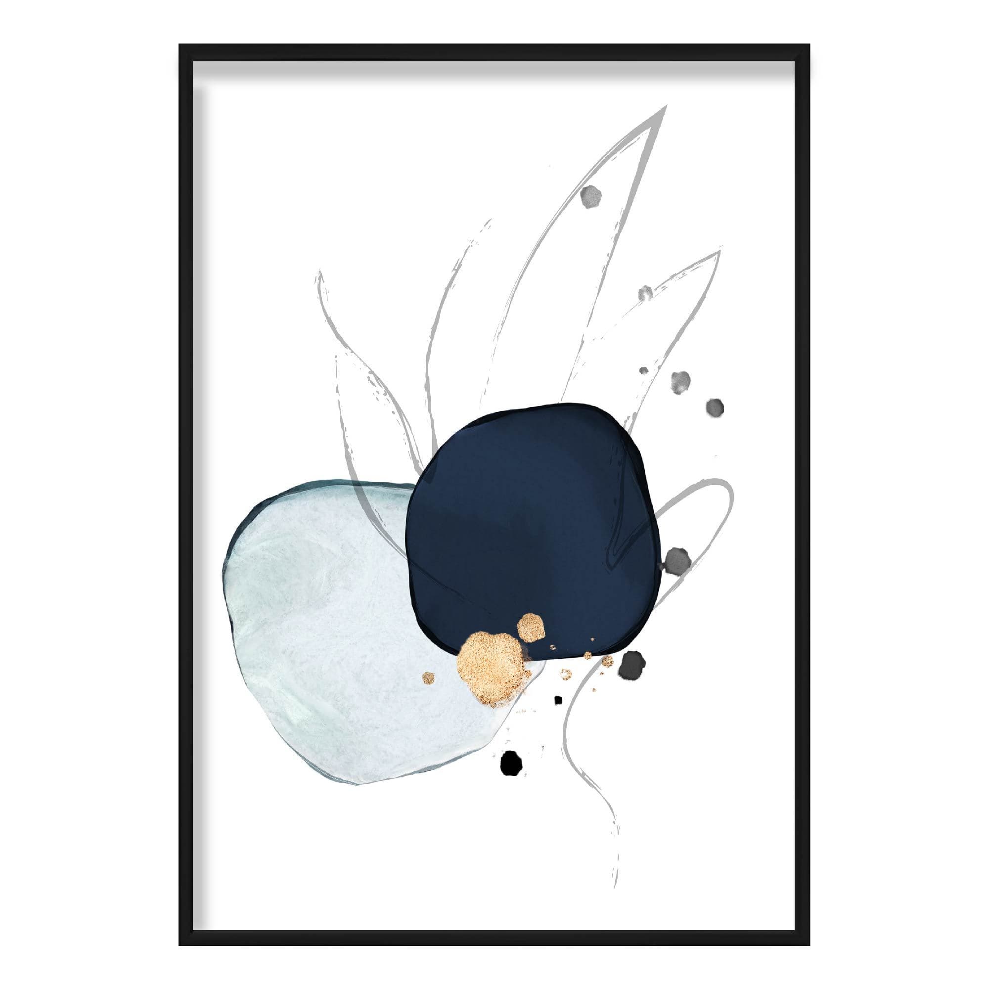 Winter Moods SNOW ANGEL Abstract Painting Print