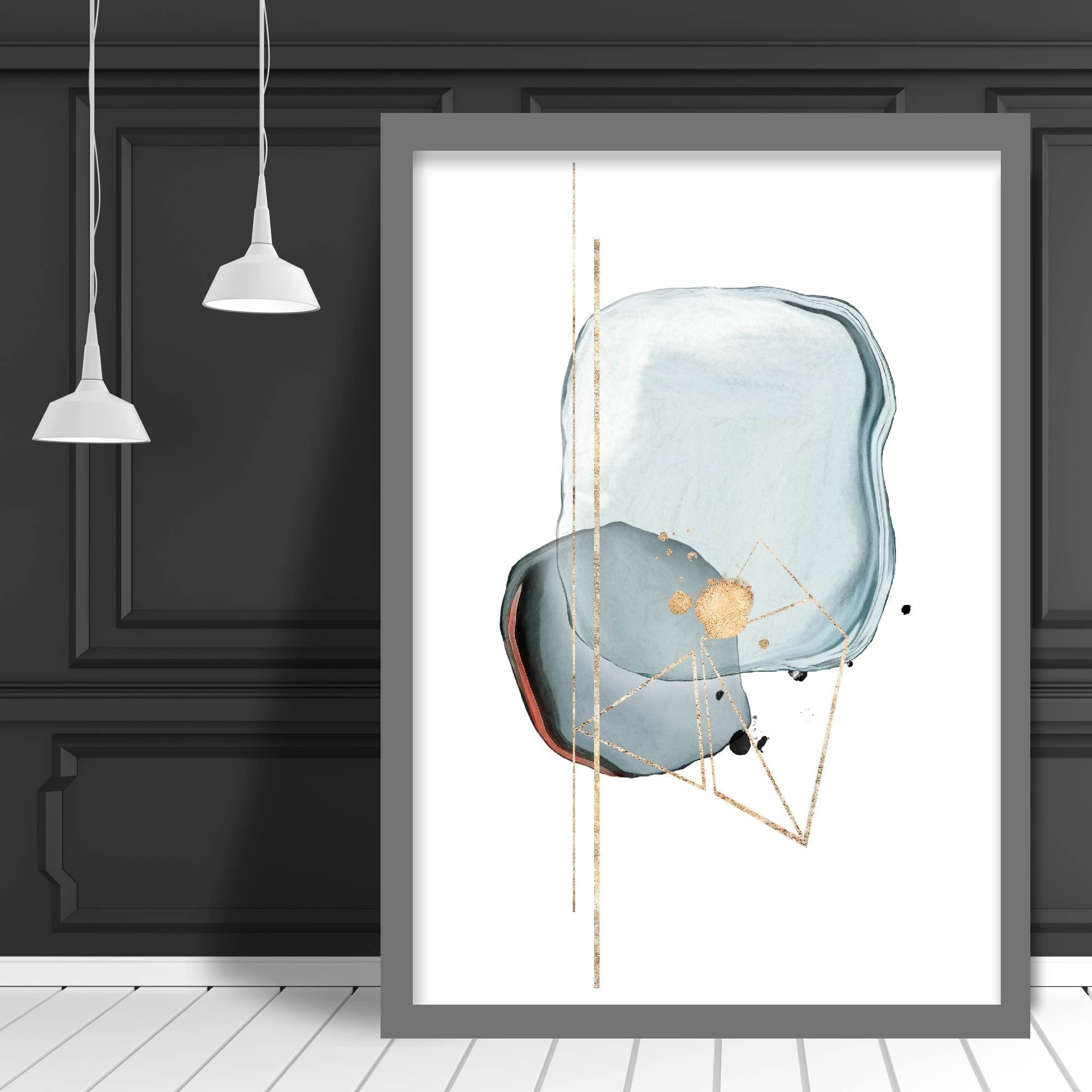 Winter Moods FROST Abstract Painting Print